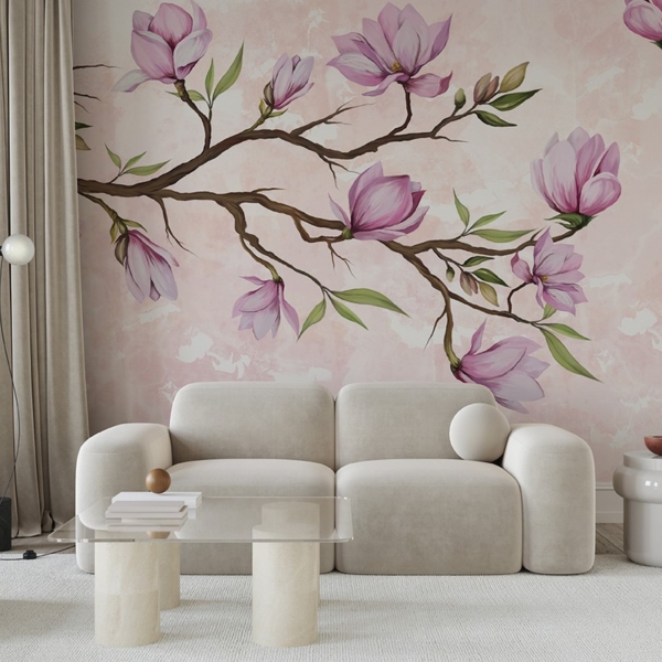 Fototapet Magnolii roz