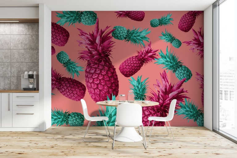 Fototapet Model tropical de ananas