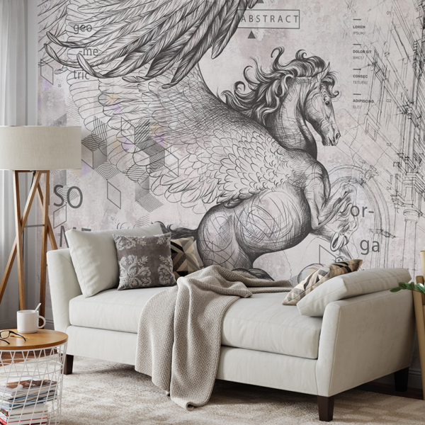 Fototapet Pegasus – calul înaripat